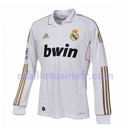 Maillot de Foot Real Madrid Domicile Retro 2011-2012 Manches Longues